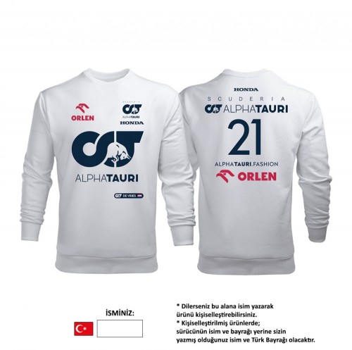 Scuderia Alpha Tauri : White Edition 2023 Sweatshirt