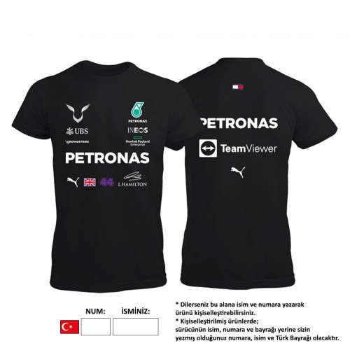 Petronas F1 Team Black Edition TİŞÖRT 2022