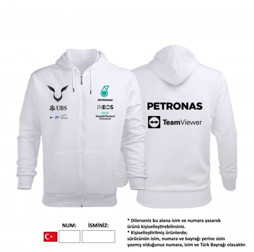Petronas F1 Team White Edition FERMUARLI HOODIE 2022