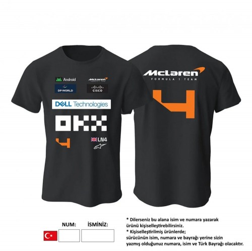 McLaren F1 Team MCL38 - Black Edition Tişört