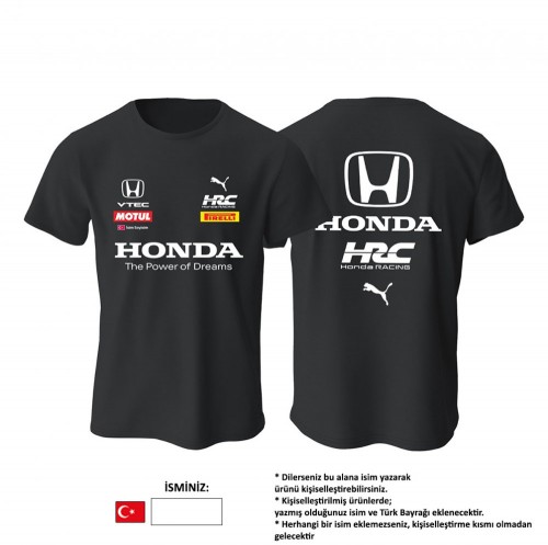 Honda: Team VTEC Black Edition Tişört