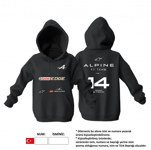 Alpine F1 Team Black Edition HOODIE 2022