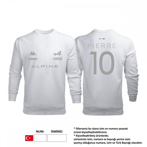 Alpine F1 Team: White Crew Edition 2023 Sweatshirt