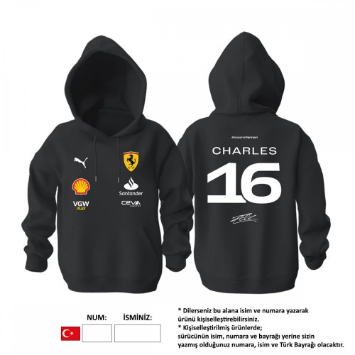 Scuderia Ferrari: Black Crew Edition 2023 Hoodie