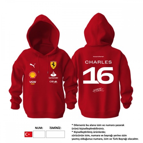 Scuderia Ferrari: Red Crew Edition 2023 Hoodie