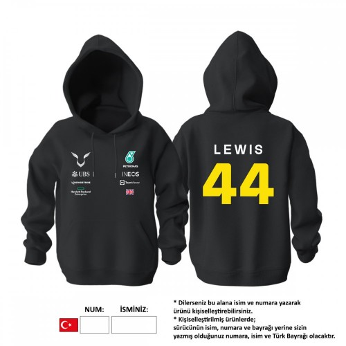 Petronas F1 Team: Black Crew Edition 2023 Hoodie